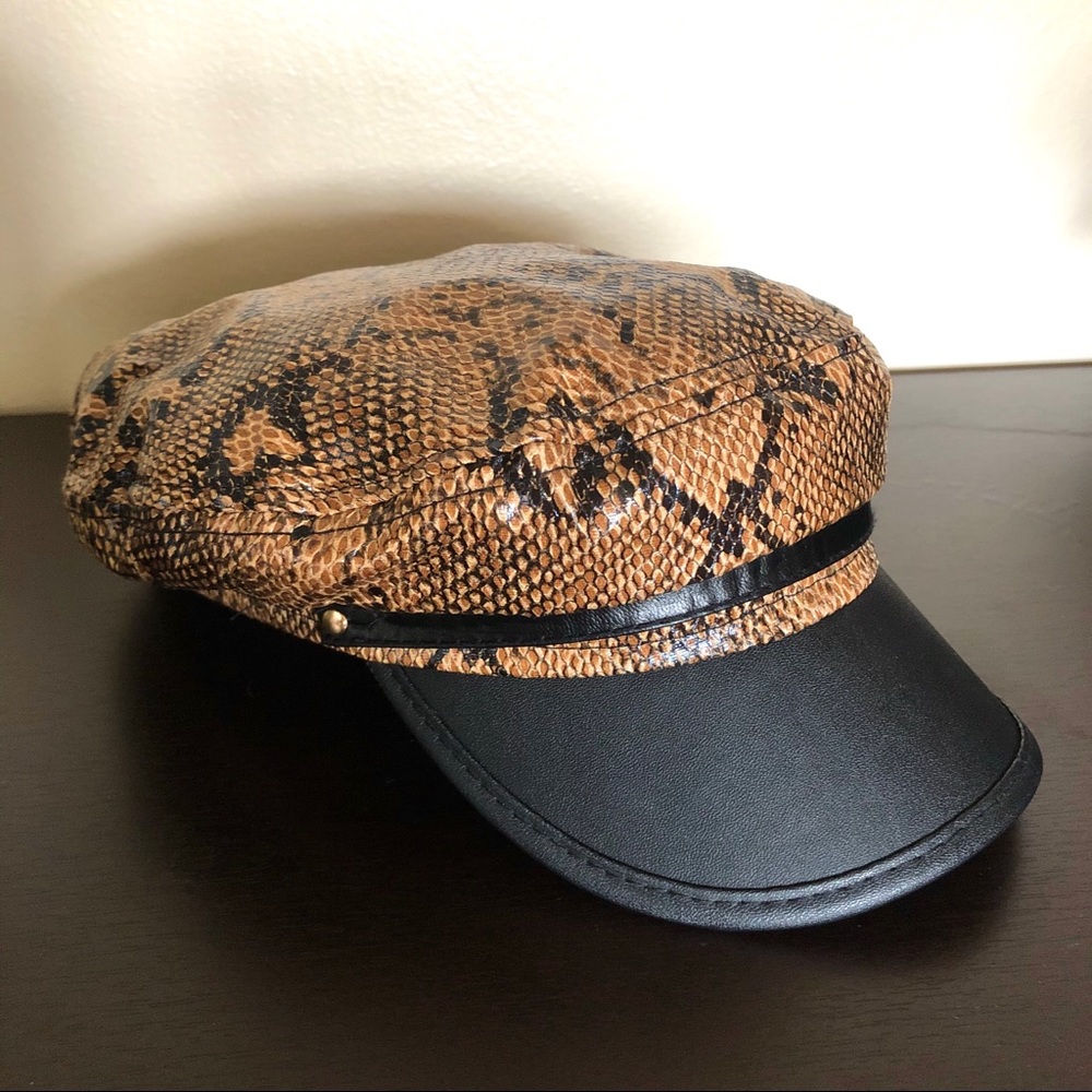 Dolls Kill Snakeskin Fisherman Fiddler Hat Cap